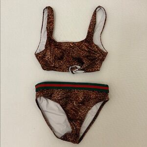 Stella Cove Leopard Print Kids Bikini 8 Years girls